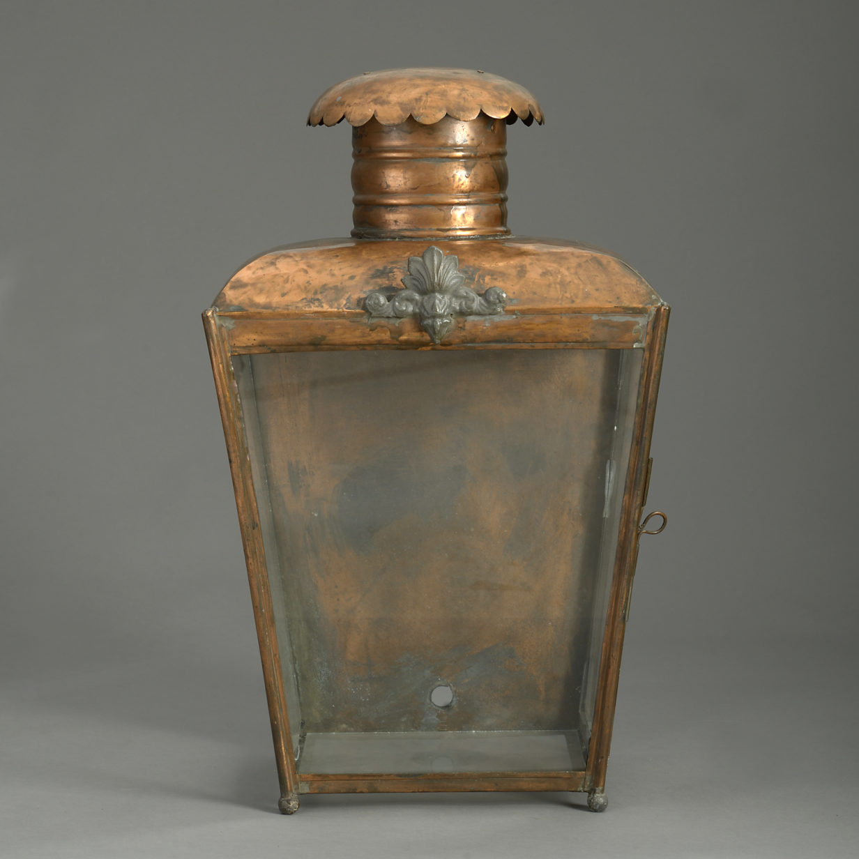 19th century victorian copper wall lantern