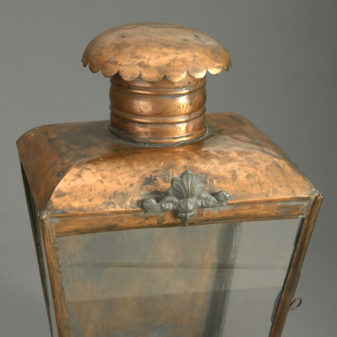 Victorian copper wall lantern