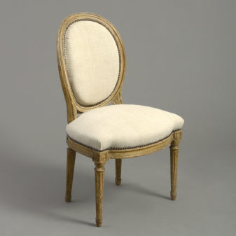 Pair of late 18th century louis xvi period painted side chairs