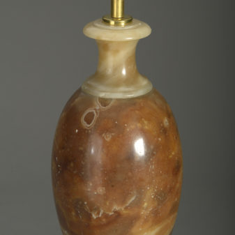 Early 20th century alabaster lamp
