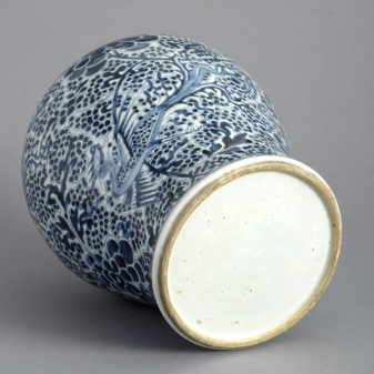 Light blue and white kangxi vase