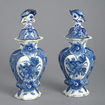 Pair of Delft Vases