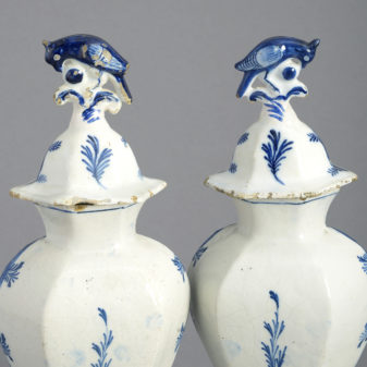 Pair of delft vases
