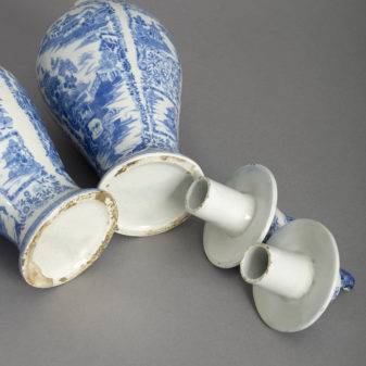Pair of staffordshire vases