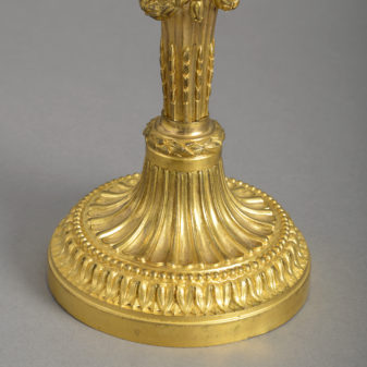 19th century louis xvi style ormolu candlestick