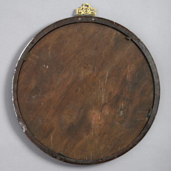 Circular reverse glass portrait