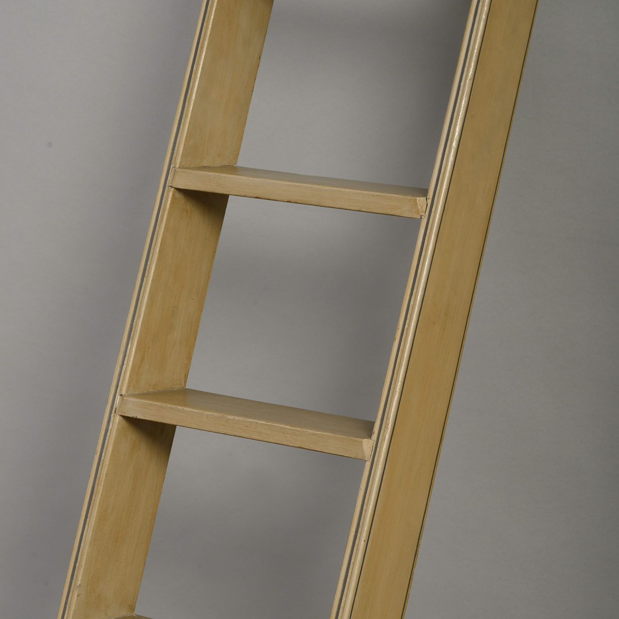 Regency style painted library ladder