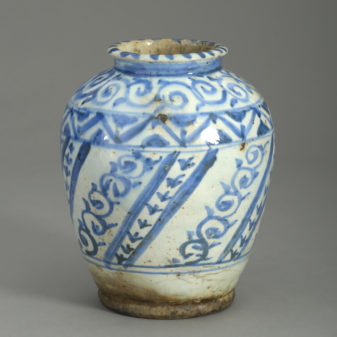 Blue and White Persian Vase