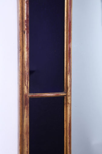 Blue border glass mirror