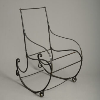 Cast iron rocking chair