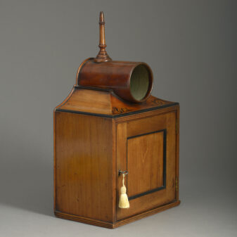 Early 19th century regency period mahogany ballot box