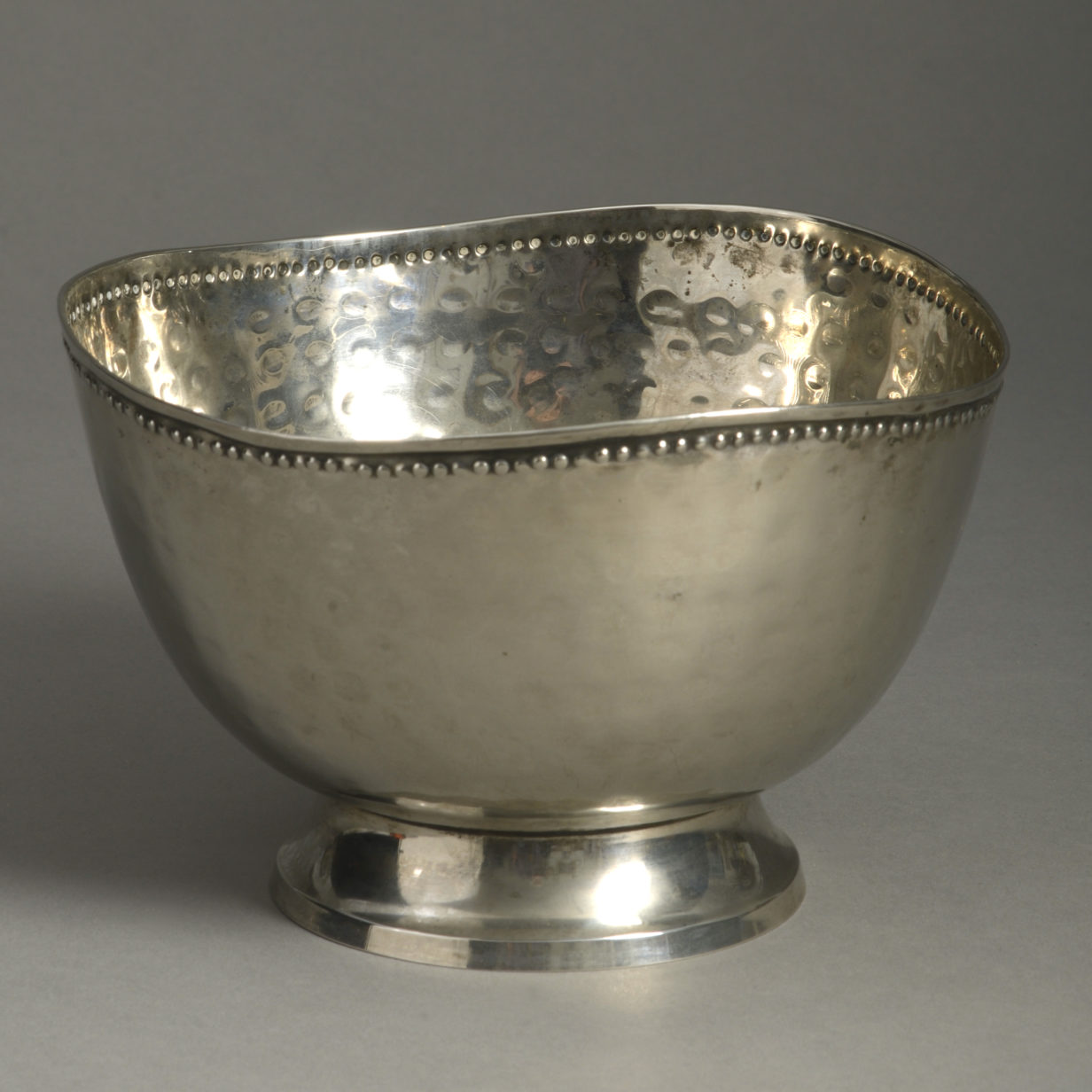 Scandinavian silvered bowl