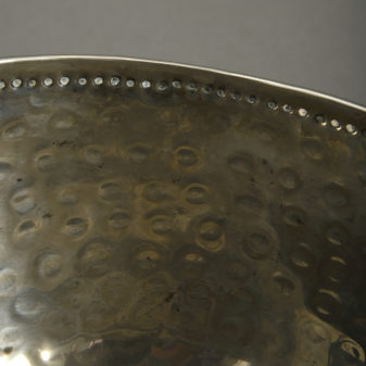 Mid-century hammered silvered bowl