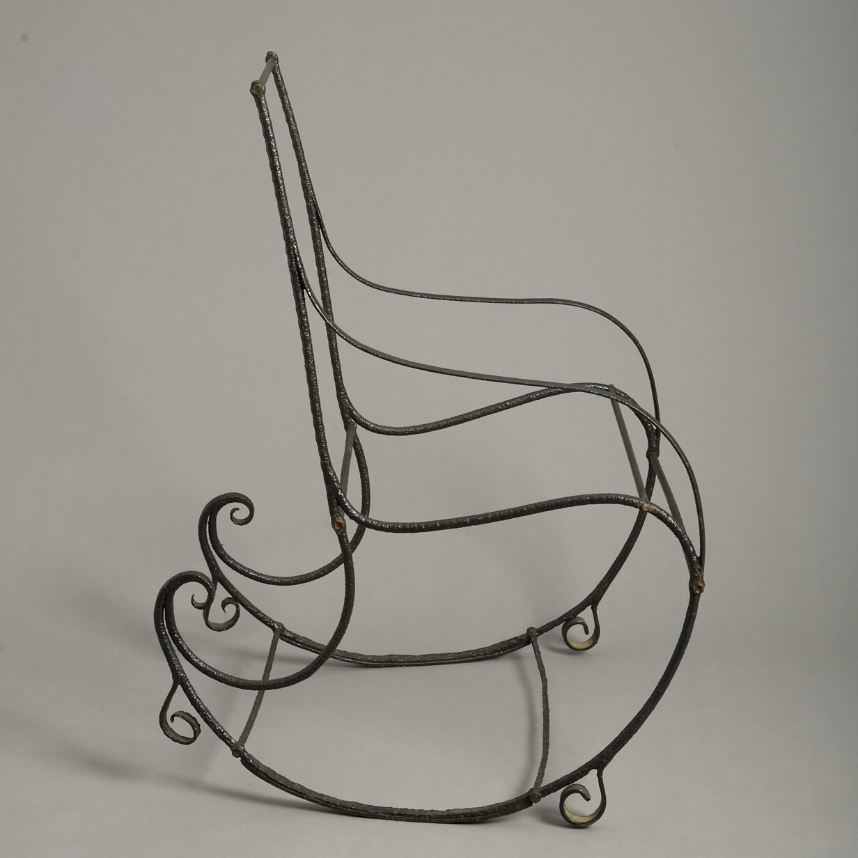 Cast iron rocking chair