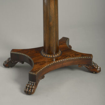 Pair of rosewood card tables