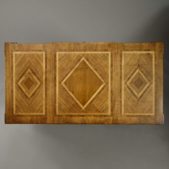 Late 18th century walnut & inlaid commode