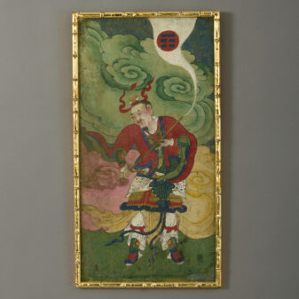 Three chinese watercolour deities