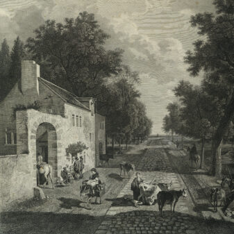 Large pair of early 19th century empire period engravings