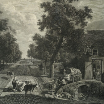 Large pair of early 19th century empire period engraving