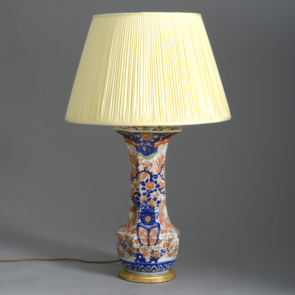 19th century imari vase lamp