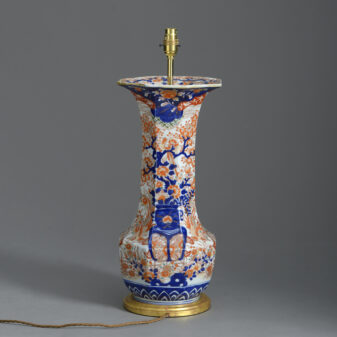 19th century imari vase lamp