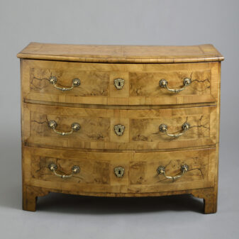 Louis xvi burr walnut commode