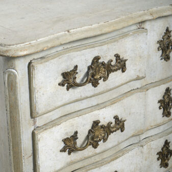 19th century painted commode in the louis xv manner