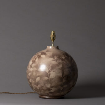 Mid-Century Century Bulbous Art Vase Lamp