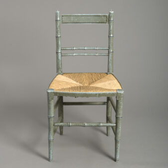 Early 19th century painted regency side chair