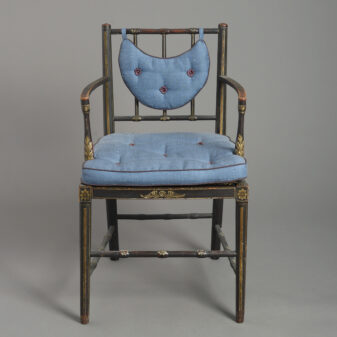 Four regency armchairs