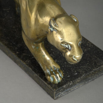 20th century bronze panther sculpture