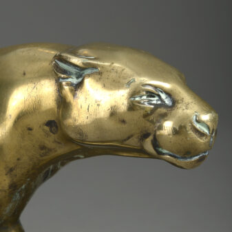 20th century bronze panther sculpture