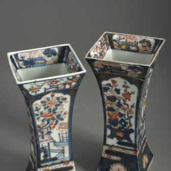 19th century samson imari porcelain vases