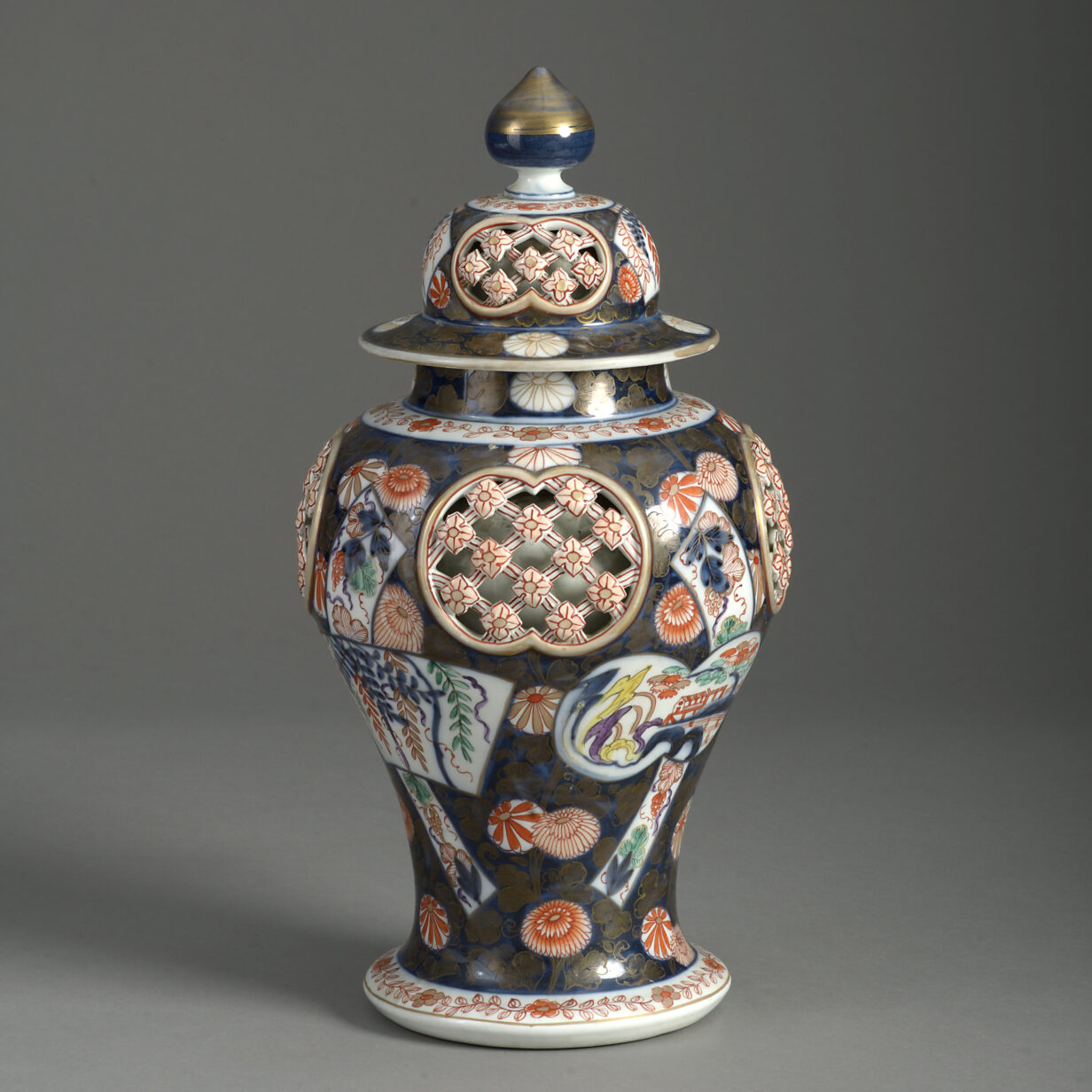 19th century samson imari porcelain vase