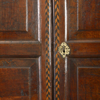 Double domed cabinet on stand