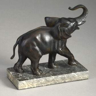 Bronzed elephant