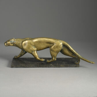 Bronze Panther Sculpture