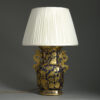 Early 19th century regency period mason's ironstone vase lamp