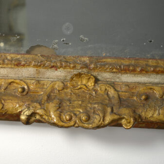 Early 18th century regence period giltwood mirror