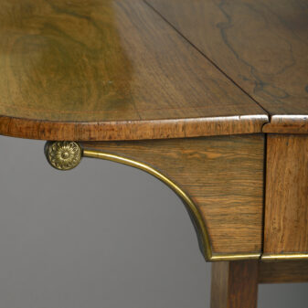 Late 18th century george iii period rosewood sofa table