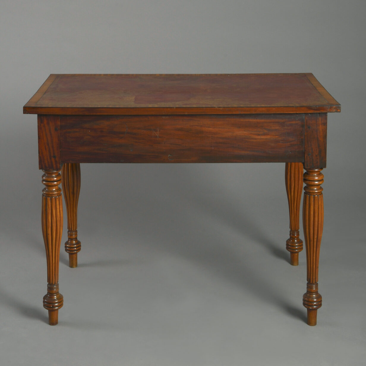 Early 19th century william iv period satinwood campaign desk