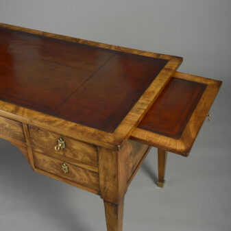 Late 18th century mahogany bureau plat