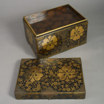 Early 19th century edo period lacquer casket