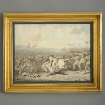 Samuel woodforde (1763-1817) four watercolours, the invasion of greece by xerxes, 480 b. C.