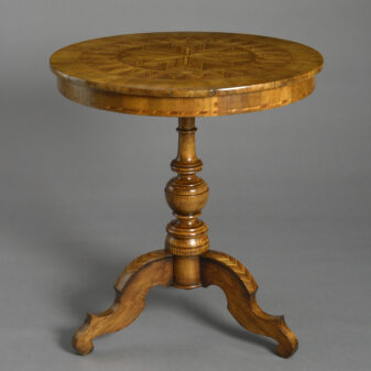 Mid-19th century parquetry occasional table