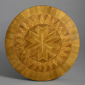 Mid-19th century parquetry occasional table