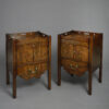 Pair of george iii mahogany bedside cabinets