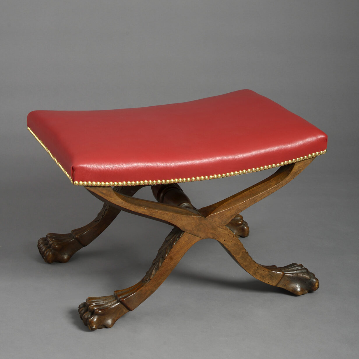 Victorian x-frame stool