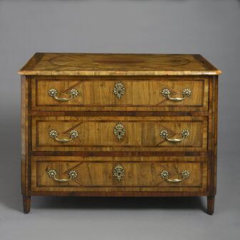 Late 18th century olivewood parquetry commode