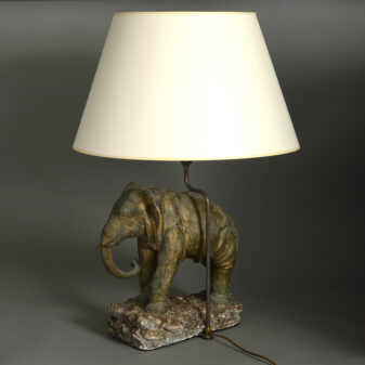 Mid-20th century elephant lamp